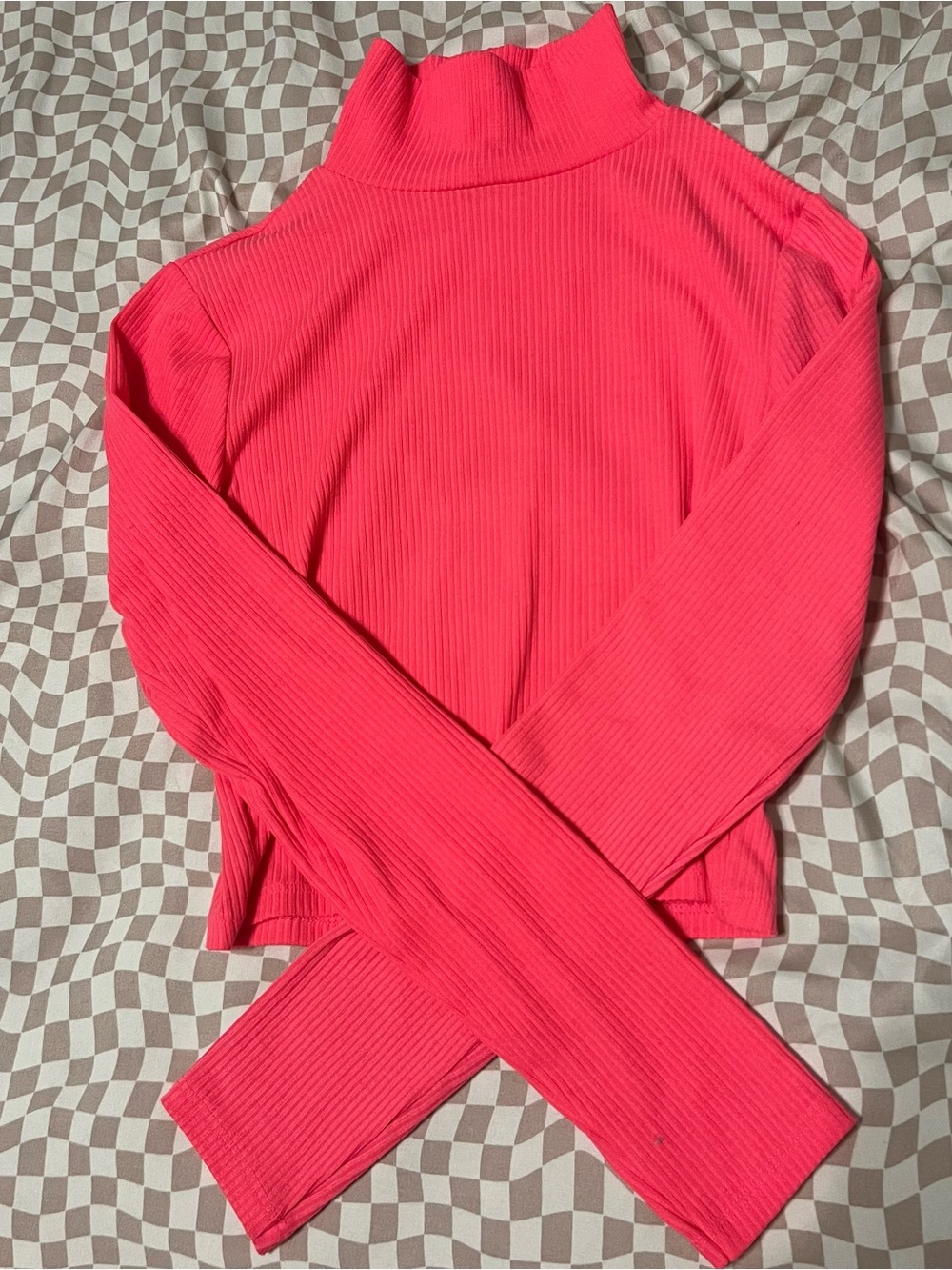 H&M Divided hot pink turtleneck